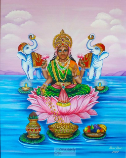 Meditační obrázek - Lakshmi (Božská Matka) A3, A4, A5